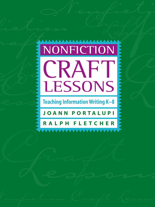 Title details for Nonfiction Craft Lessons by JoAnn Portalupi - Available